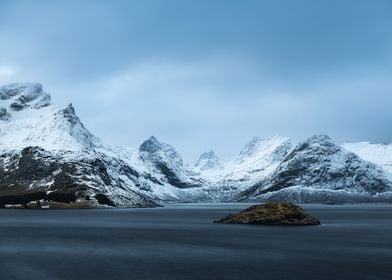 Snowy Mountain Landscape