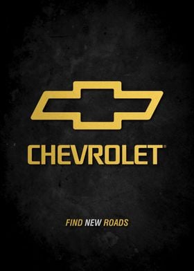 Chevrolet Logo gold on black