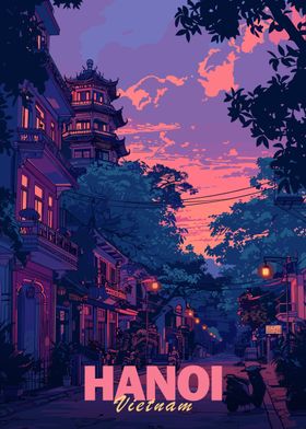 Hanoi Sunset Street