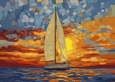 Sailboat at Sunset