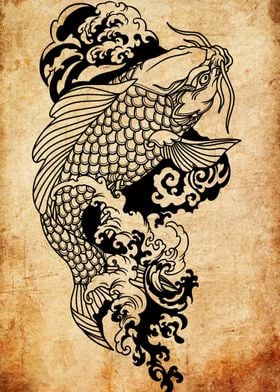 Japanese Koi Fish Tattoo