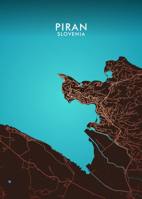 Piran Slovenia Map