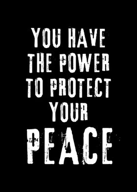 Protect Your Peace