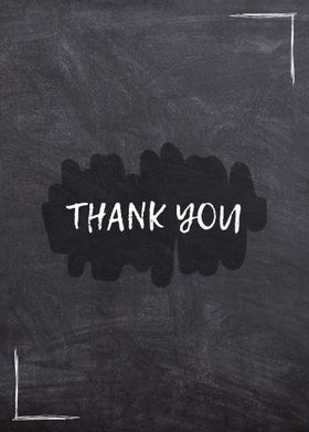 Chalkboard Thank You