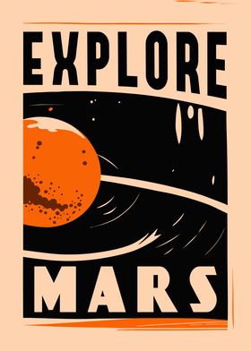 Explore Mars Poster