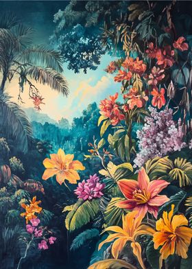 Tropical Floral Painting