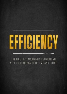 Efficiency Quote Poster