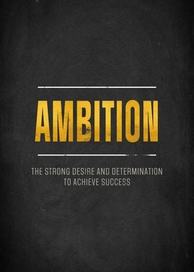 Ambition Quote Poster