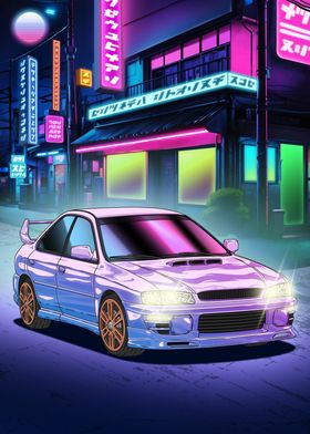 Subaru Impreza WRX 22B Neon Night