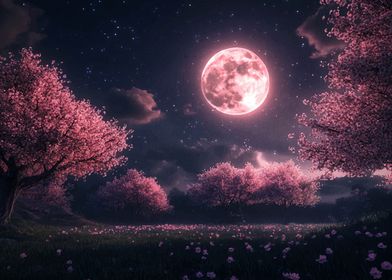 Pink Moon Night