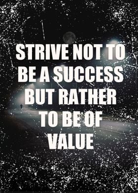 Strive for Value Poster