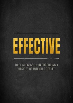 Effective Definition Poster