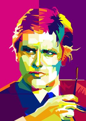 Alain Delon Pop Art WPAP