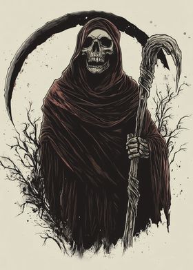 Grim Reaper Illustration