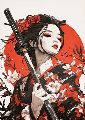 Geisha with Katana