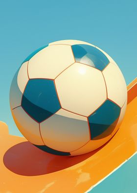 Soccer Ball on Ramp