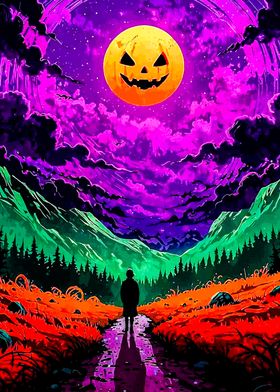 Halloween Night Landscape