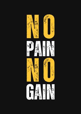 No Pain No Gain Quote