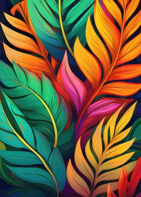 Tropical Leaf Art