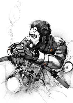 Motorcycle Rider Illustration