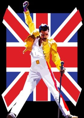 Freddie Mercury UK Flag