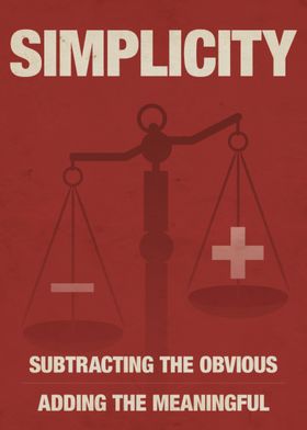 Simplicity Poster