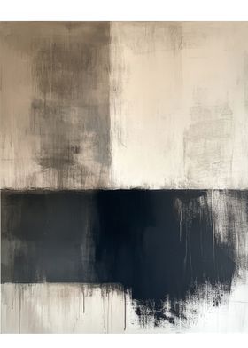 Abstract Grey and Black Canvas