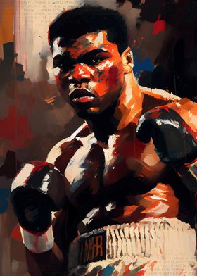 Muhammad Ali Boxing Portrait