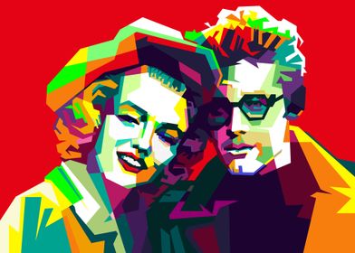 Marilyn Monroe &amp; James Dean Pop Art