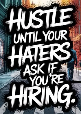 Hustle Motivational Poster