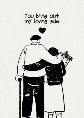 Loving Couple Illustration