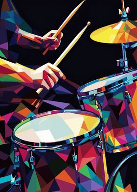 Drum Solo in Pop Art