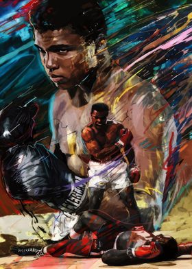 Muhammad Ali Boxing Art