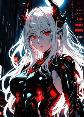 White-Haired Demon Girl