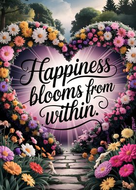 Happiness Blooms From Within