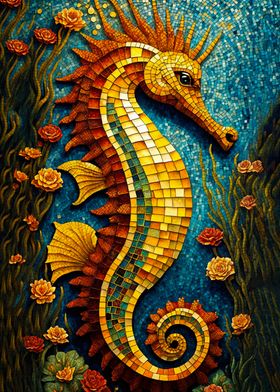 Mosaic Seahorse