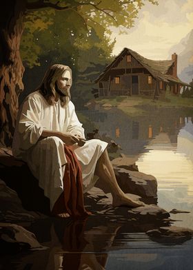 Jesus by the Lake