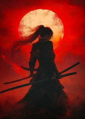 Samurai Warrior Silhouette