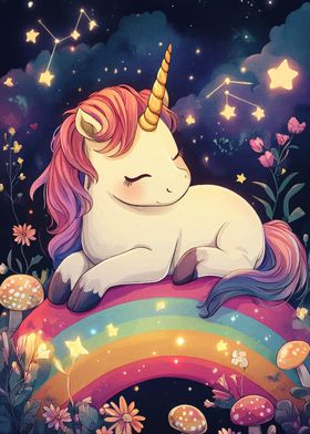 Unicorn on Rainbow