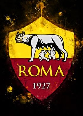 AS Roma Logo Watercolor