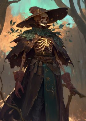 Skeleton Wizard in Forest