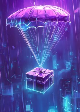 Futuristic Airdrop Cyberpunk 