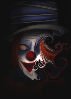 Creepy Clown Portrait