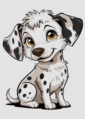 Cute Dalmatian Puppy