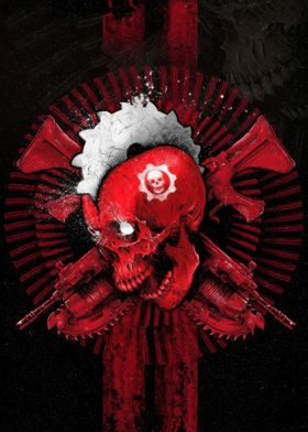 Gears of War Skull Artwork