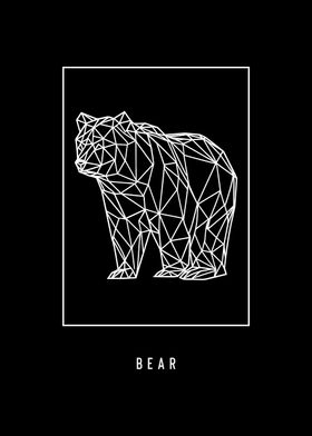 Geometric Bear Illustration