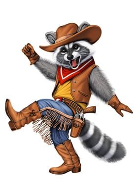 Raccoon Cowboy