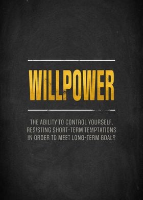 Willpower Quote Poster