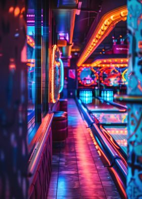 Neon Bowling Alley