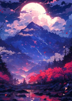 Fantasy Mountain Landscape